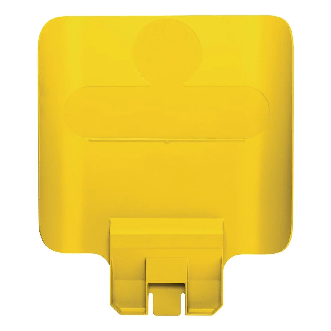 Rubbermaid Slim Jim Recycling Station Billboard Yellow
