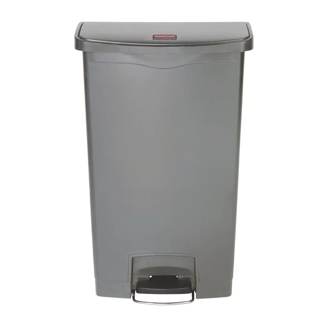 Rubbermaid Slim Jim Front Step-On Pedal Bin Grey 68Ltr