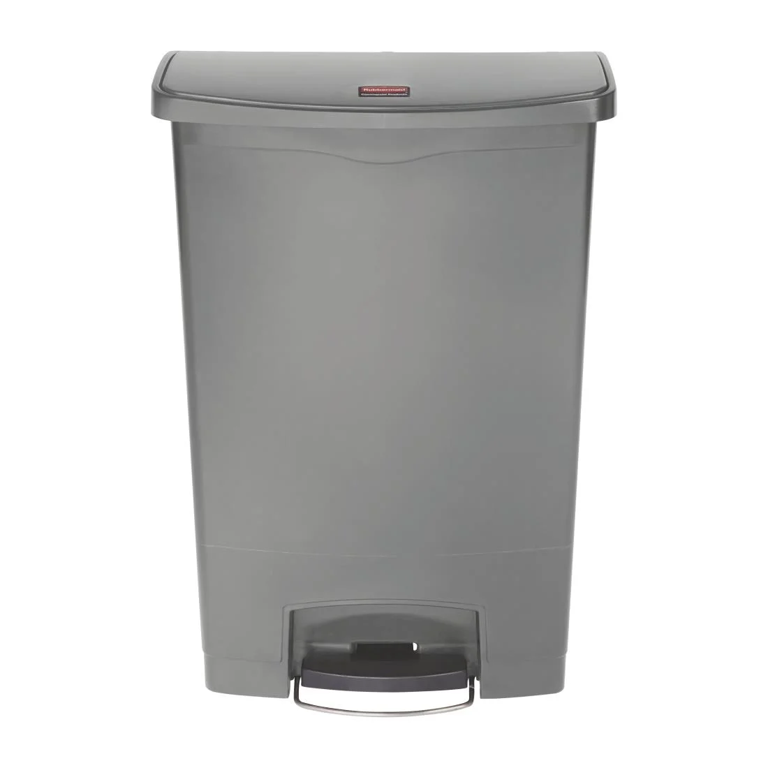 Rubbermaid Slim Jim Front Step-On Pedal Bin Grey 90Ltr