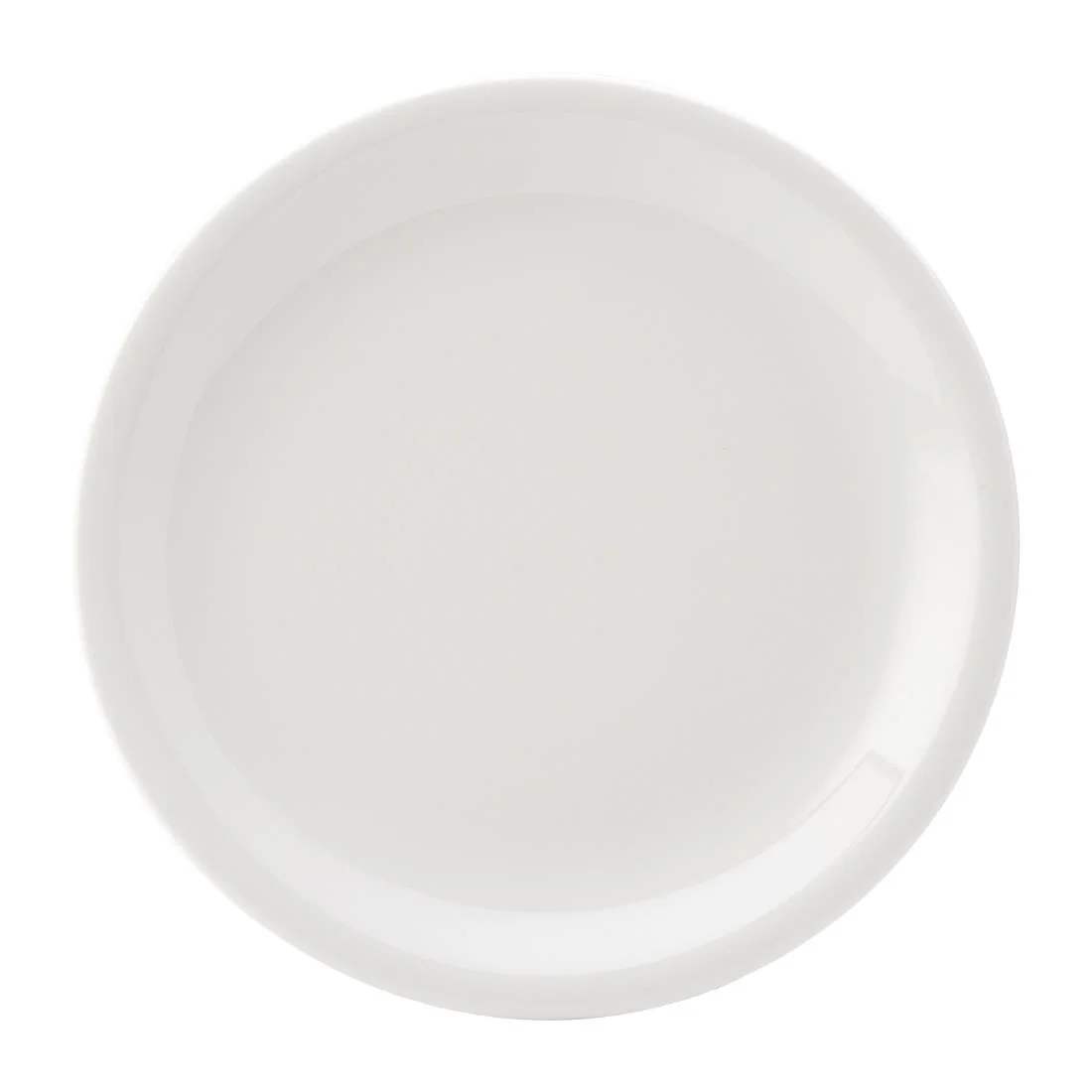 Utopia Titan Narrow Rimmed Plates White 260mm (6 Pack)