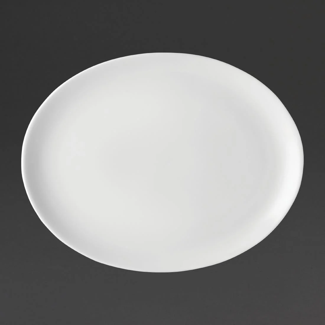 Utopia Pure White Oval Plates 300mm (18 Pack)