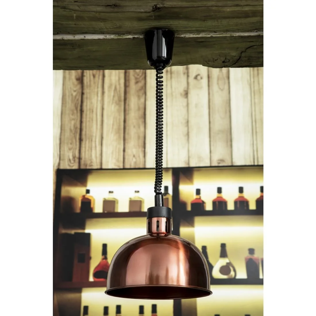 Buffalo Retractable Dome Heat Shade Copper Finish - Image 6