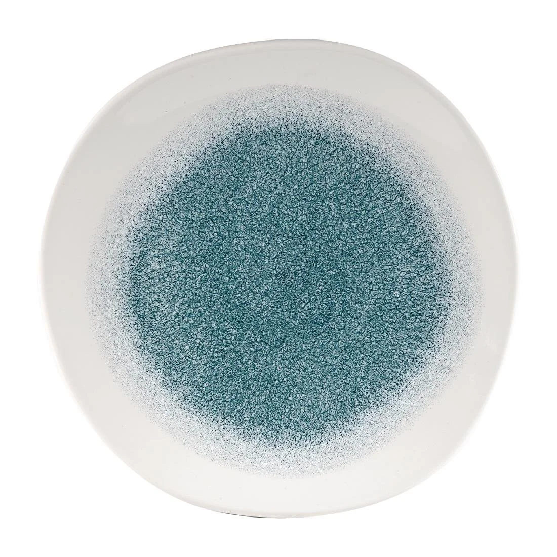 Churchill Raku Round Trace Plates Jade Green 264mm (12 Pack) - Image 1