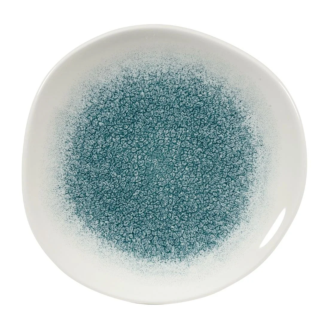 Churchill Raku Round Trace Plates Jade Green 186mm (12 Pack)