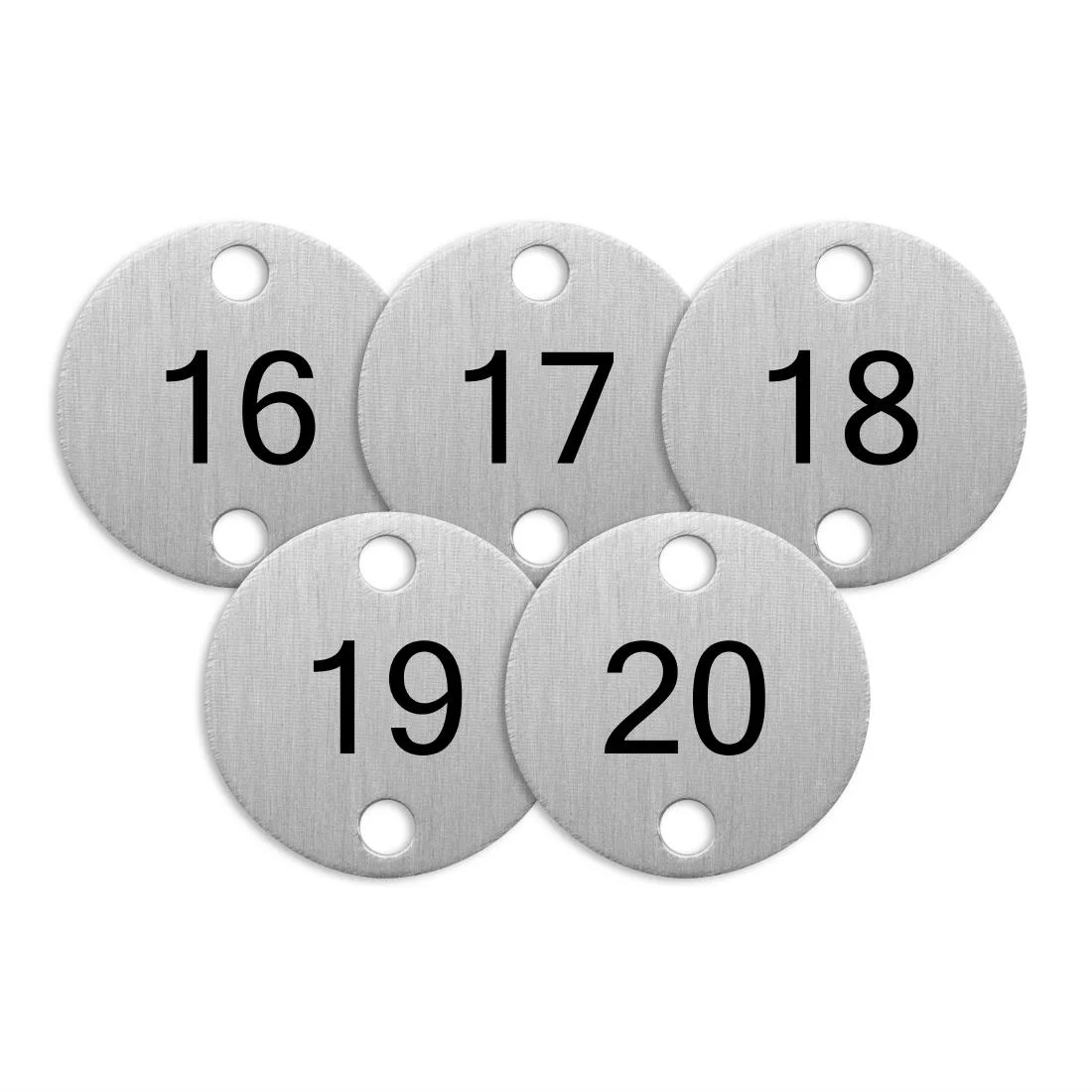 Olympia Table Numbers Silver (16-20) - Image 3