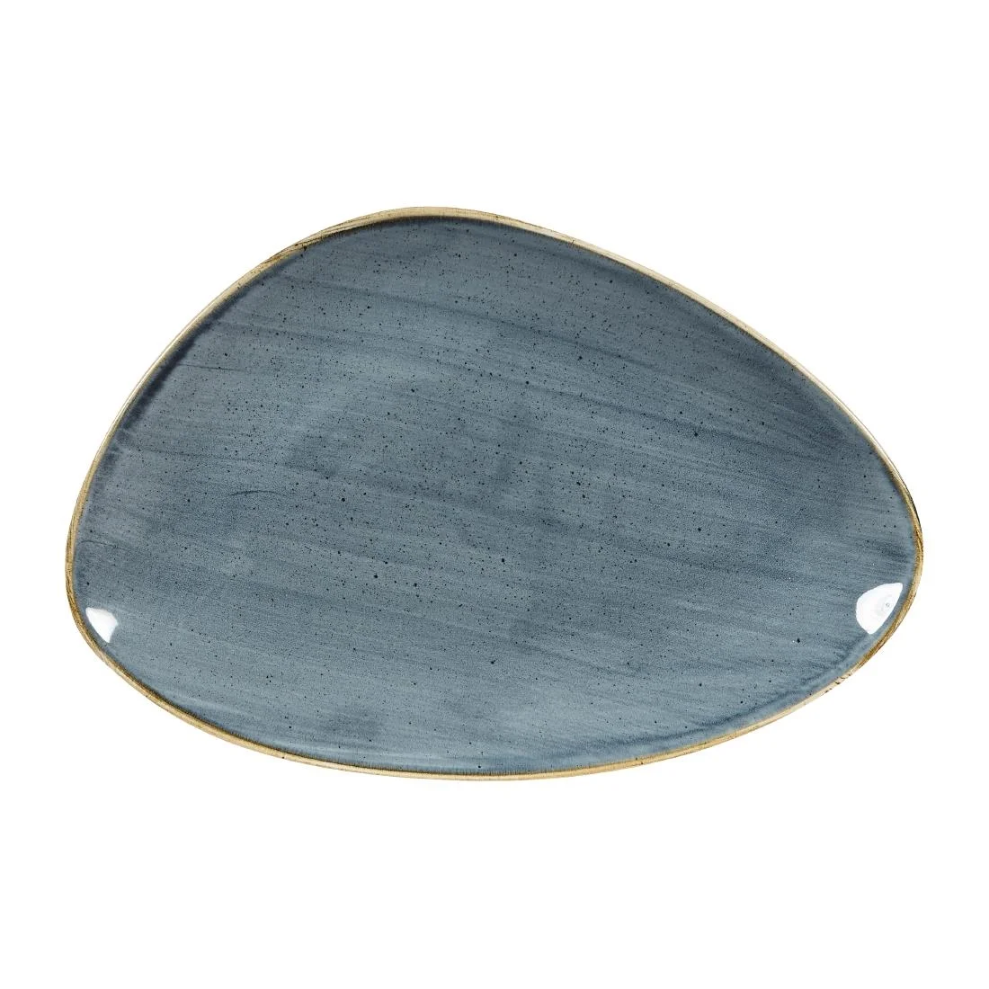 Churchill Stonecast Triangular Plates Blueberry 304mm (6 Pack)