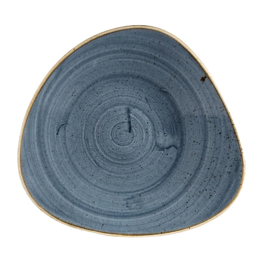 Churchill Stonecast Triangular Shallow Bowls Blueberry 272mm (12 Pack)