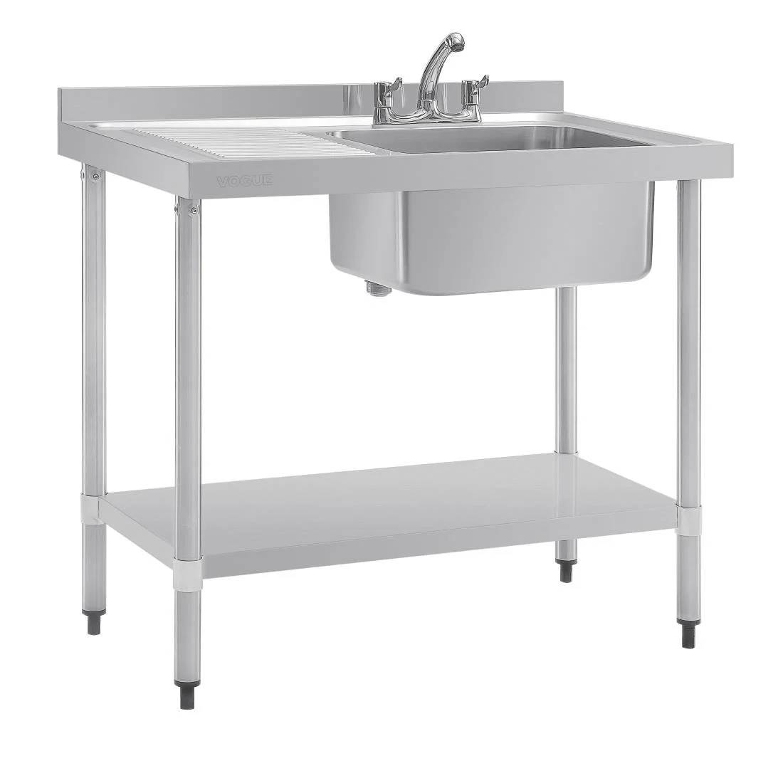 Vogue Single Sink Left Hand Drainer