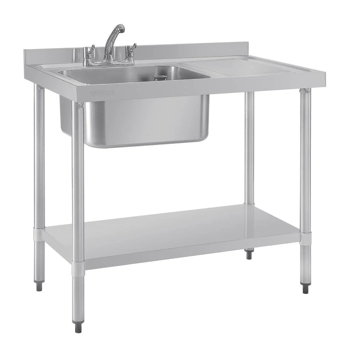 Vogue Single Sink Right Hand Drainer