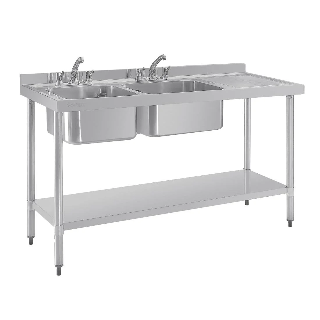 Vogue Double Sink Right Hand Drainer - Image 4