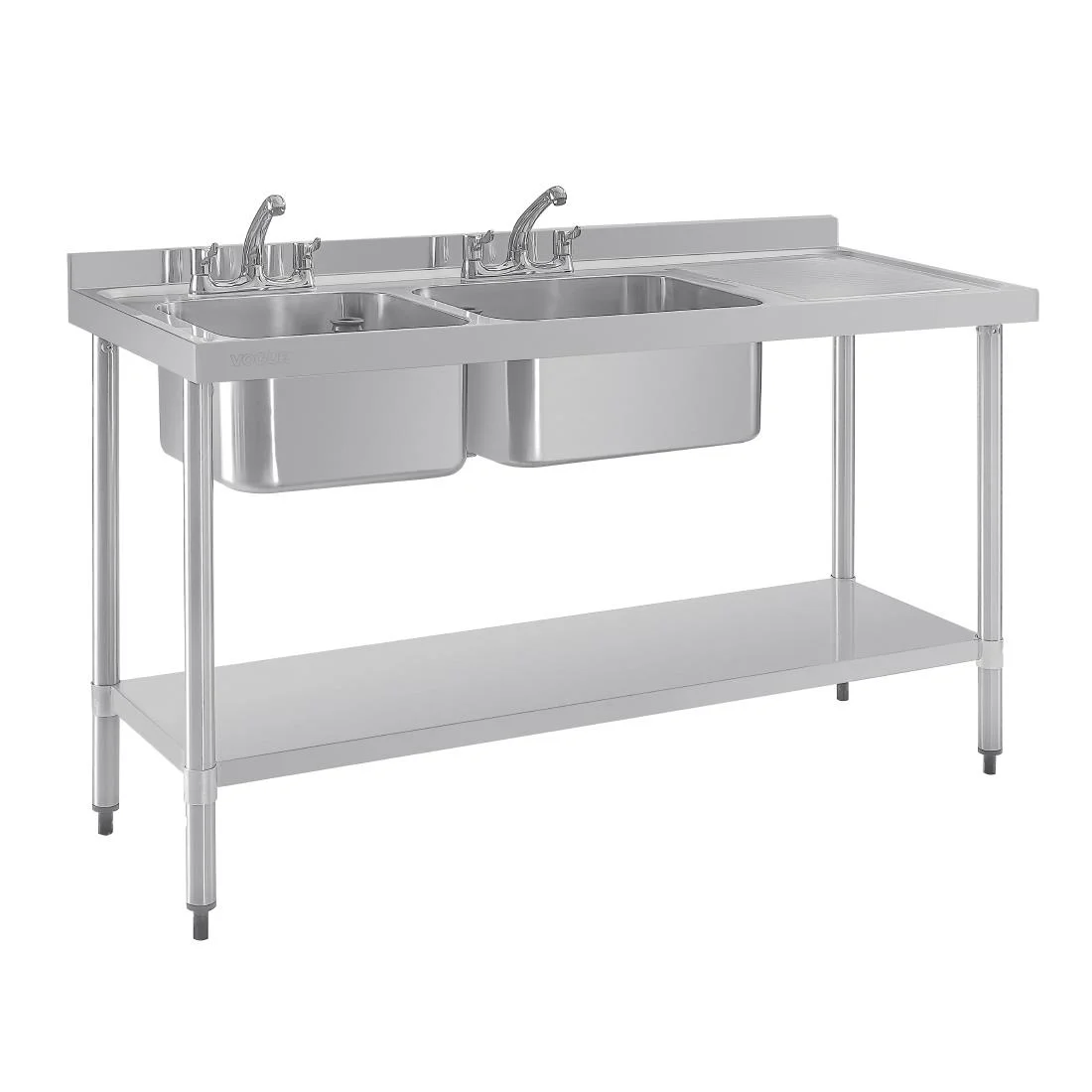 Vogue Double Sink Right Hand Drainer - Image 4