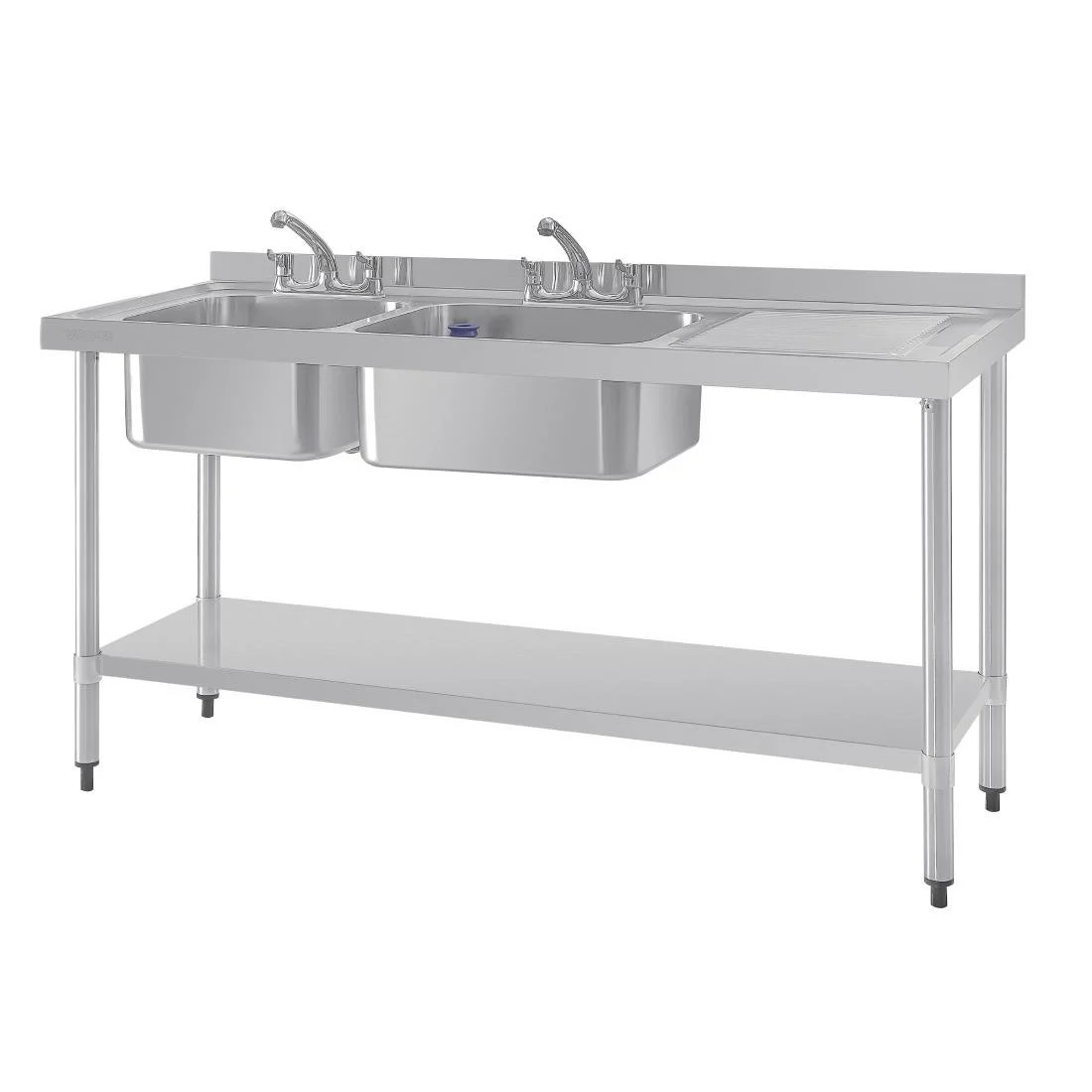 Vogue Double Sink Right Hand Drainer - Image 2