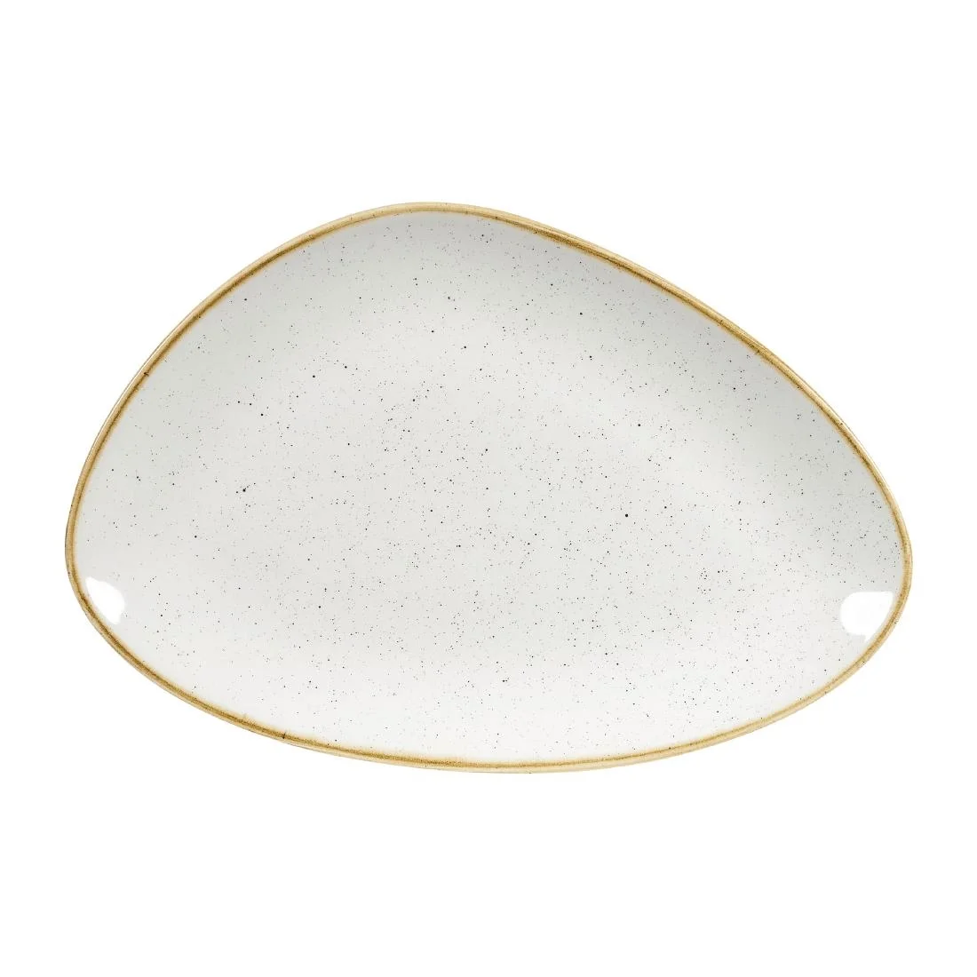 Churchill Stonecast Triangular Plates Barley White 304mm (6 Pack)