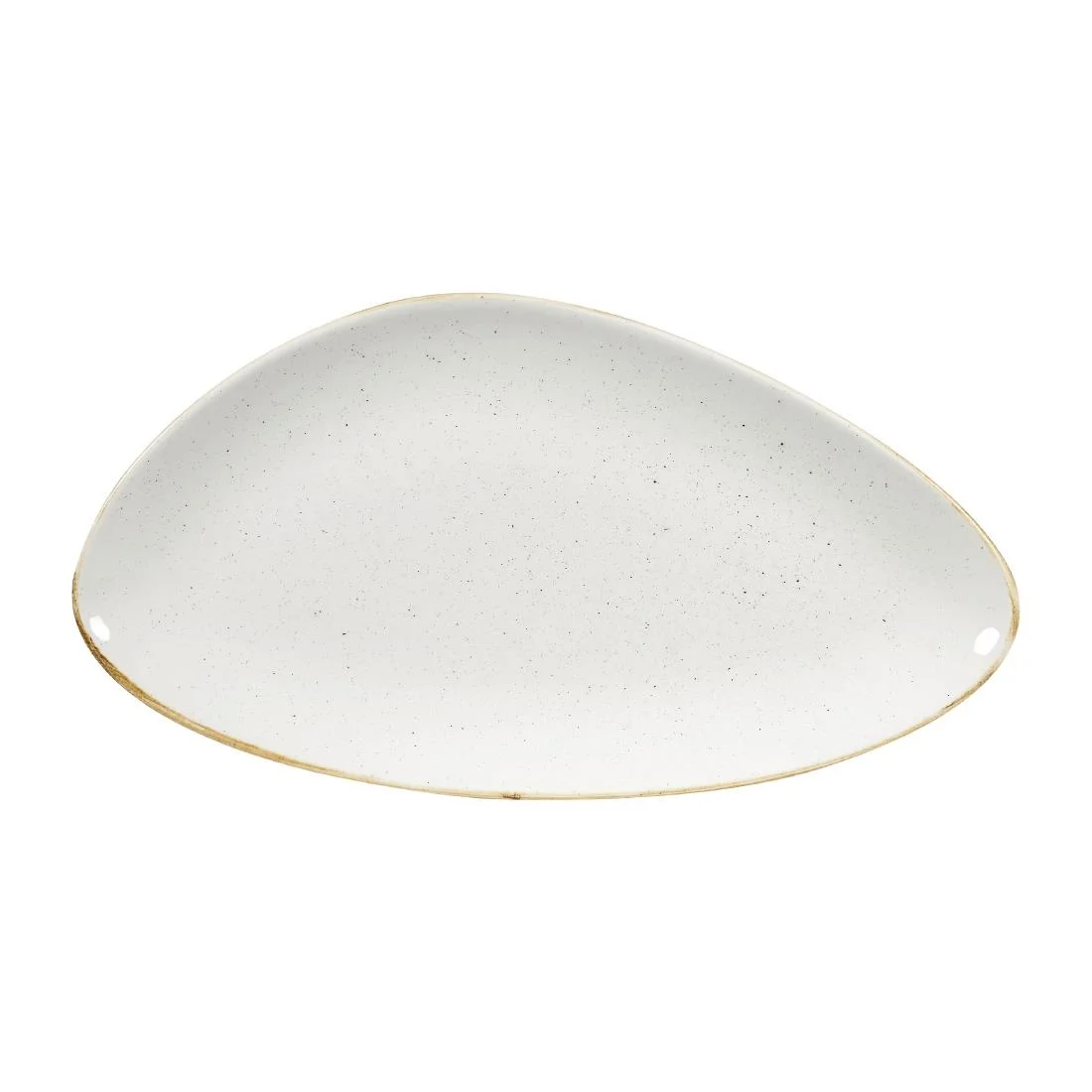 Churchill Stonecast Triangular Plates Barley White 355mm (6 Pack)