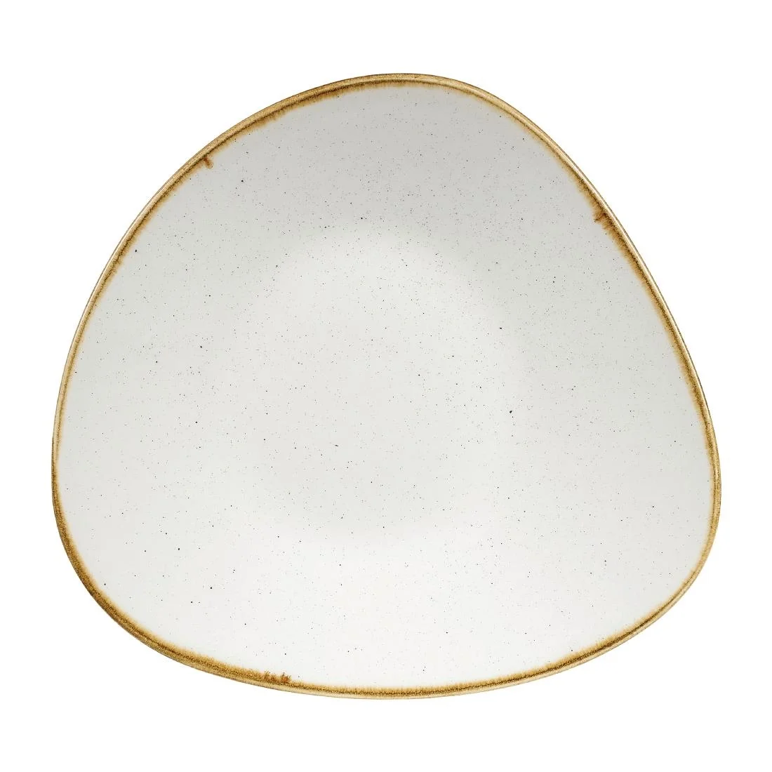 Churchill Stonecast Triangular Shallow Bowls Barley White 210mm (12 Pack)