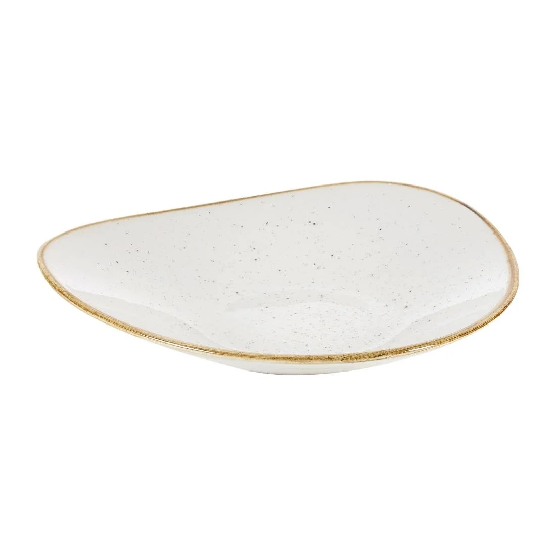Churchill Stonecast Triangular Shallow Bowls Barley White 210mm (12 Pack) - Image 2