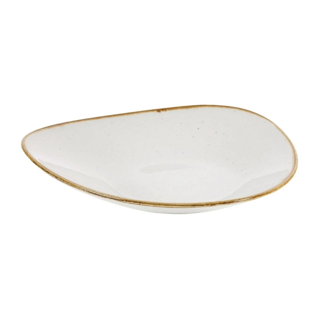 Churchill Stonecast Triangular Shallow Bowls Barley White 272mm (12 Pack) - Image 2