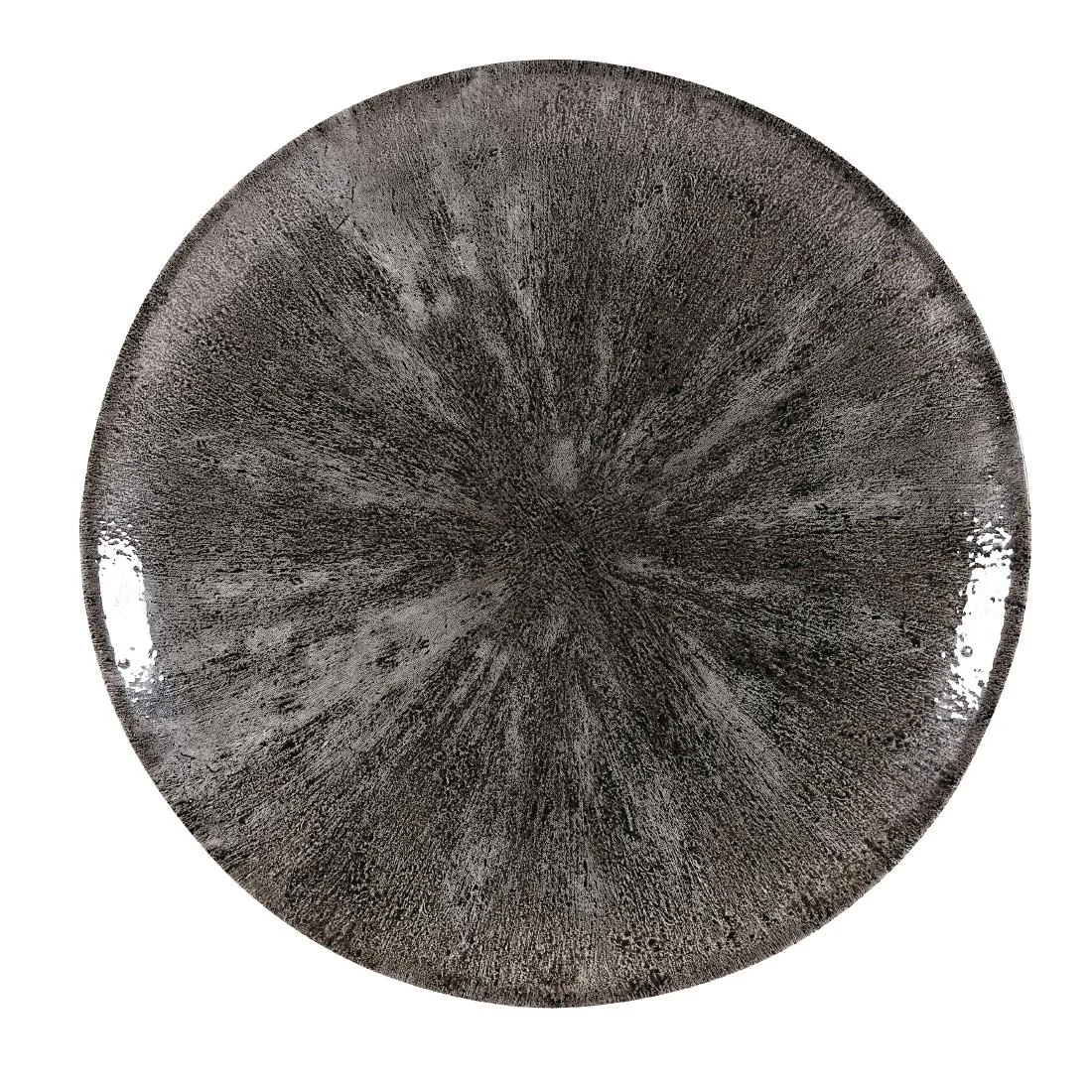Churchill Stone Quartz Black Evolve Coupe Plates 288mm (12 Pack)