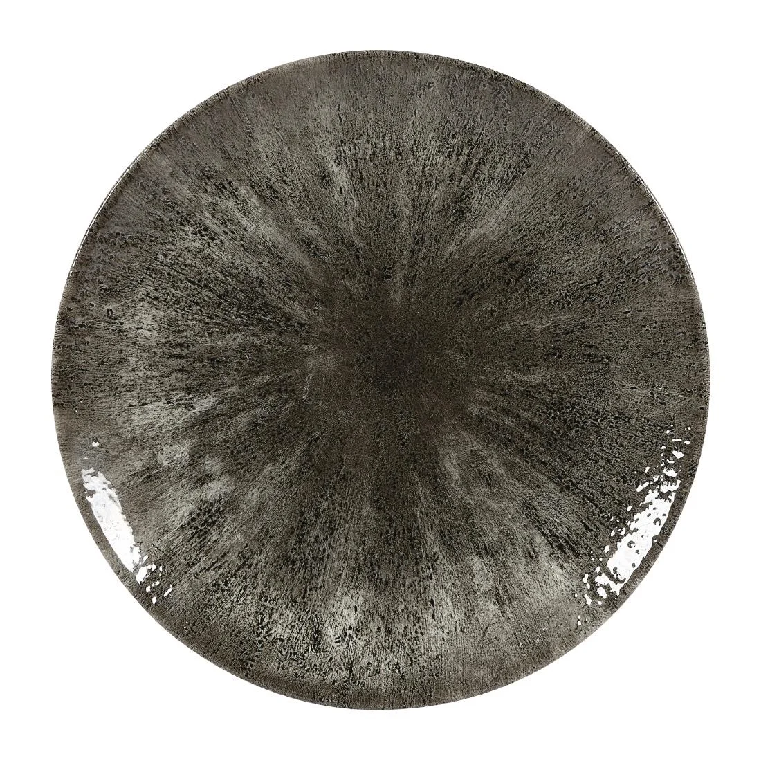 Churchill Stone Quartz Black Evolve Coupe Plates 260mm (12 Pack)