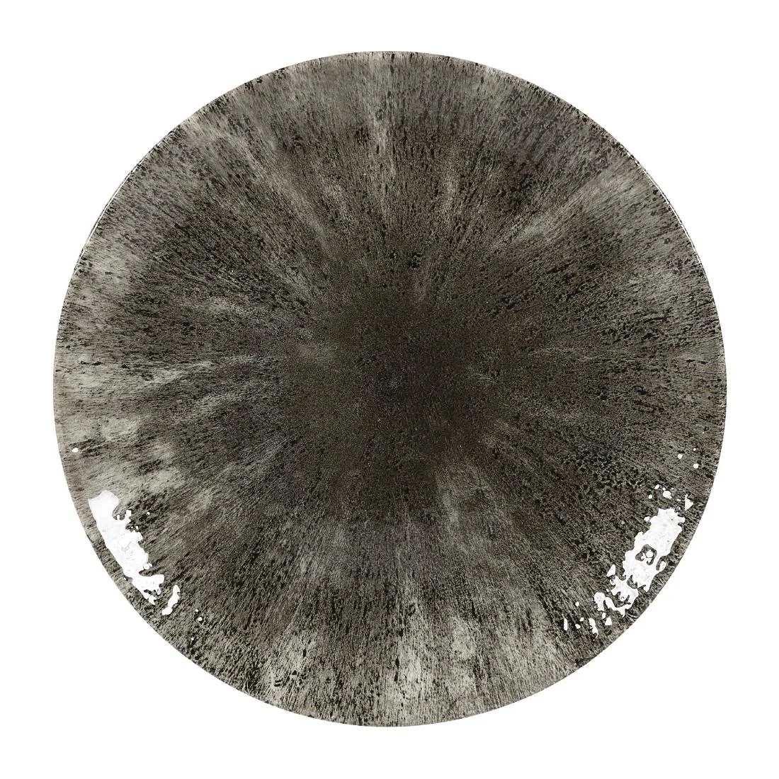 Churchill Stone Quartz Black Evolve Coupe Plates 217mm (12 Pack)
