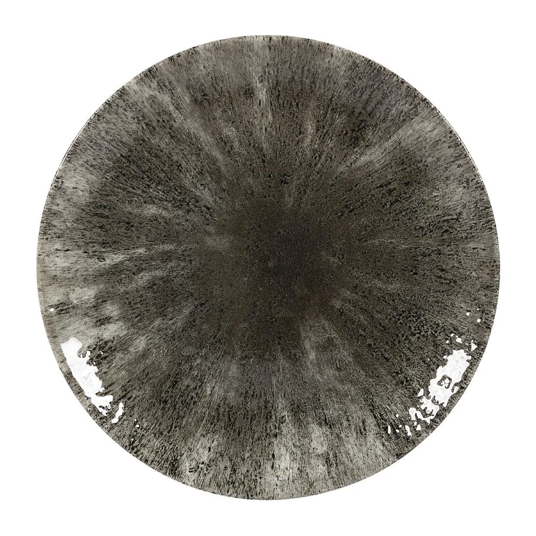Churchill Stone Quartz Black Evolve Coupe Plates 217mm (12 Pack) - Image 1
