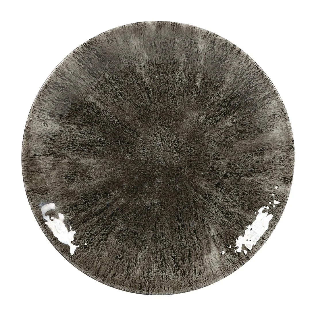 Churchill Stone Quartz Black Evolve Coupe Plates 165mm (12 Pack)