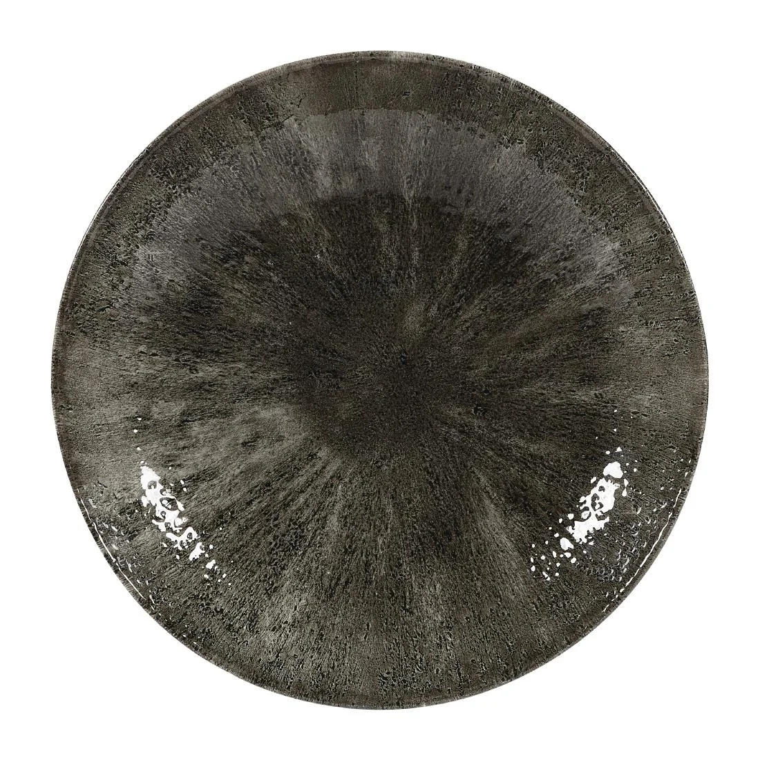 Churchill Stone Quartz Black Evolve Coupe Bowls 248mm (12 Pack)