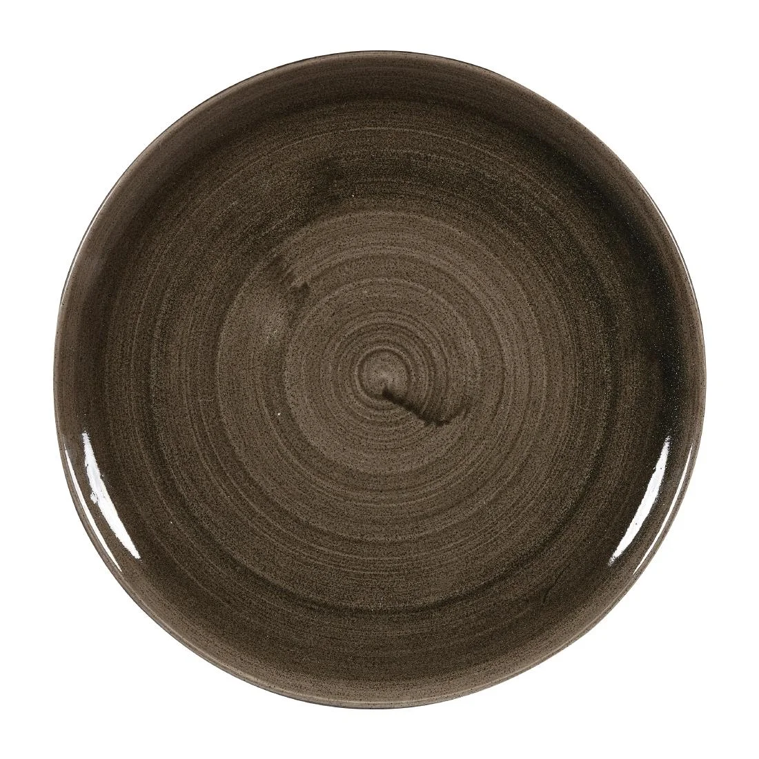 Churchill Stonecast Patina Evolve Coupe Plates Iron Black 324mm (6 Pack)