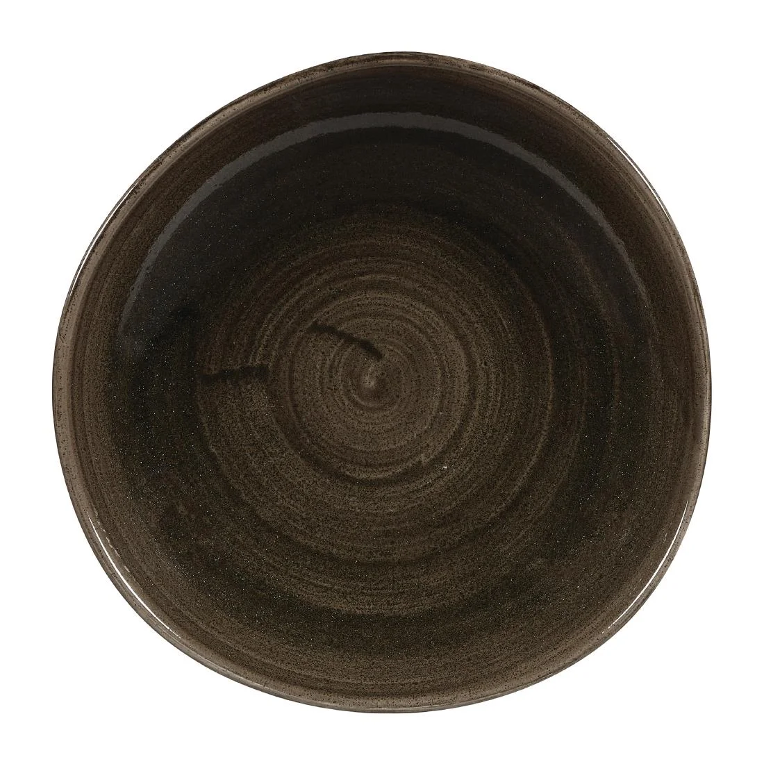 Churchill Stonecast Patina Round Trace Plates Iron Black 264mm (12 Pack)