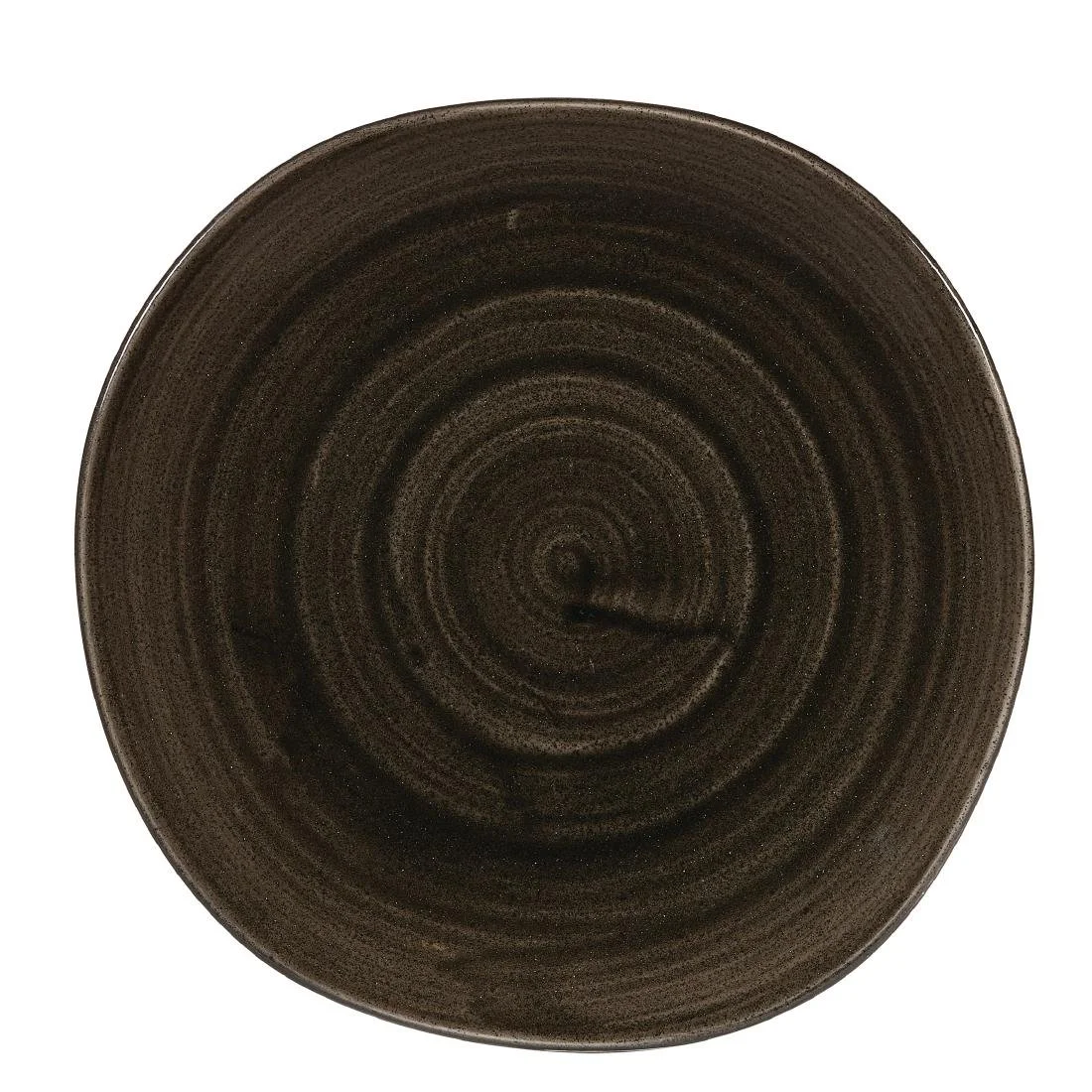 Churchill Stonecast Patina Round Trace Plates Iron Black 210mm (12 Pack) - Image 1