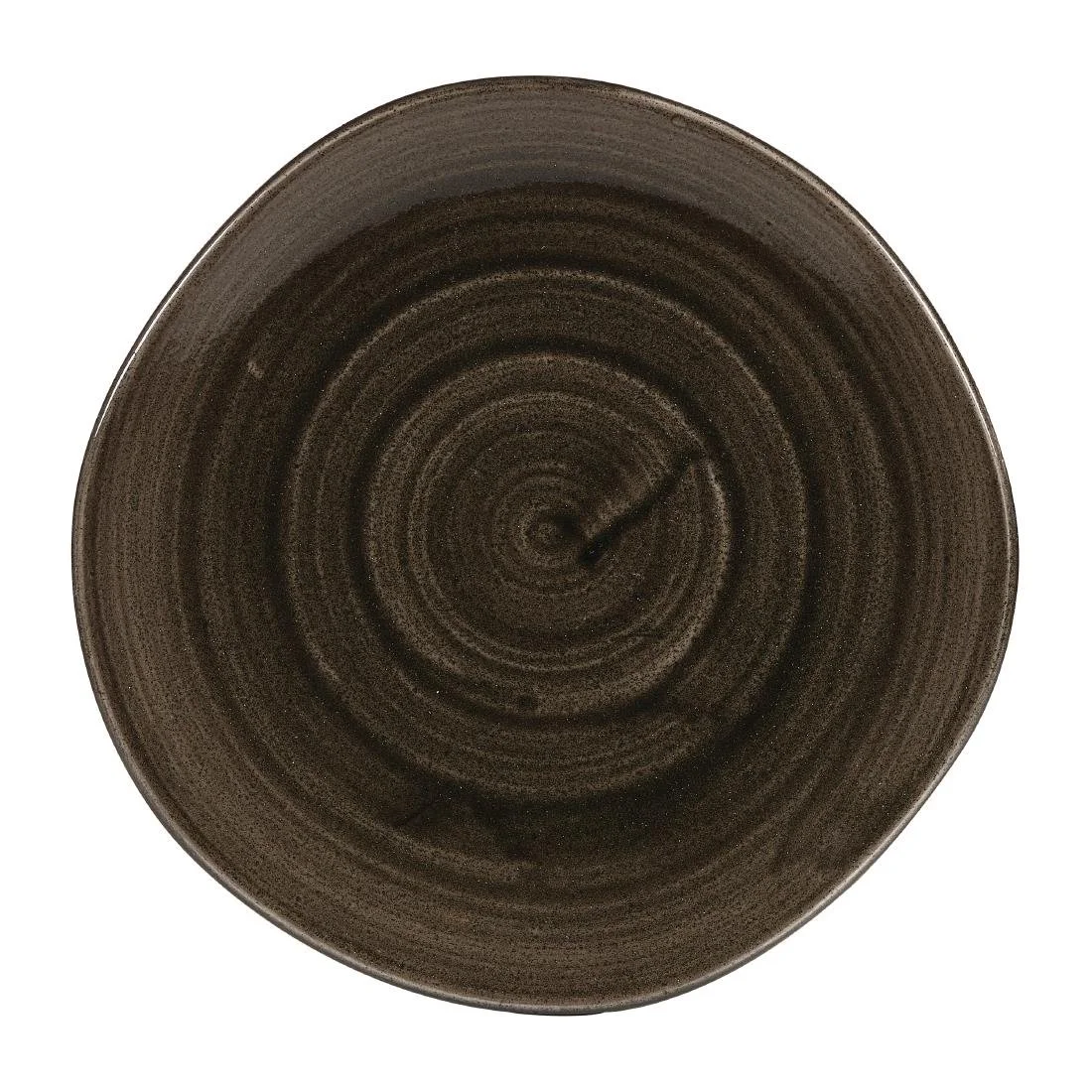 Churchill Stonecast Patina Round Trace Bowls Iron Black 253mm (12 Pack) - Image 1