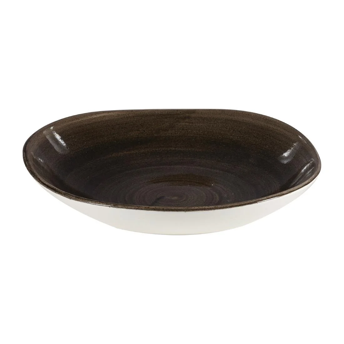 Churchill Stonecast Patina Round Trace Bowls Iron Black 253mm (12 Pack) - Image 2