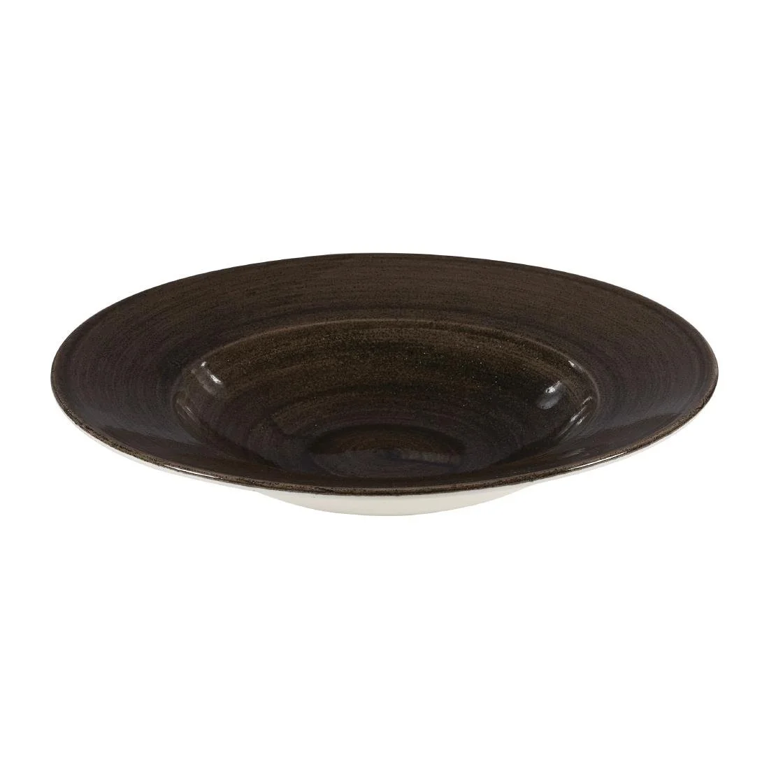 Churchill Stonecast Patina Profile Wide Rim Bowls Iron Black 280mm (12 Pack) - Image 2