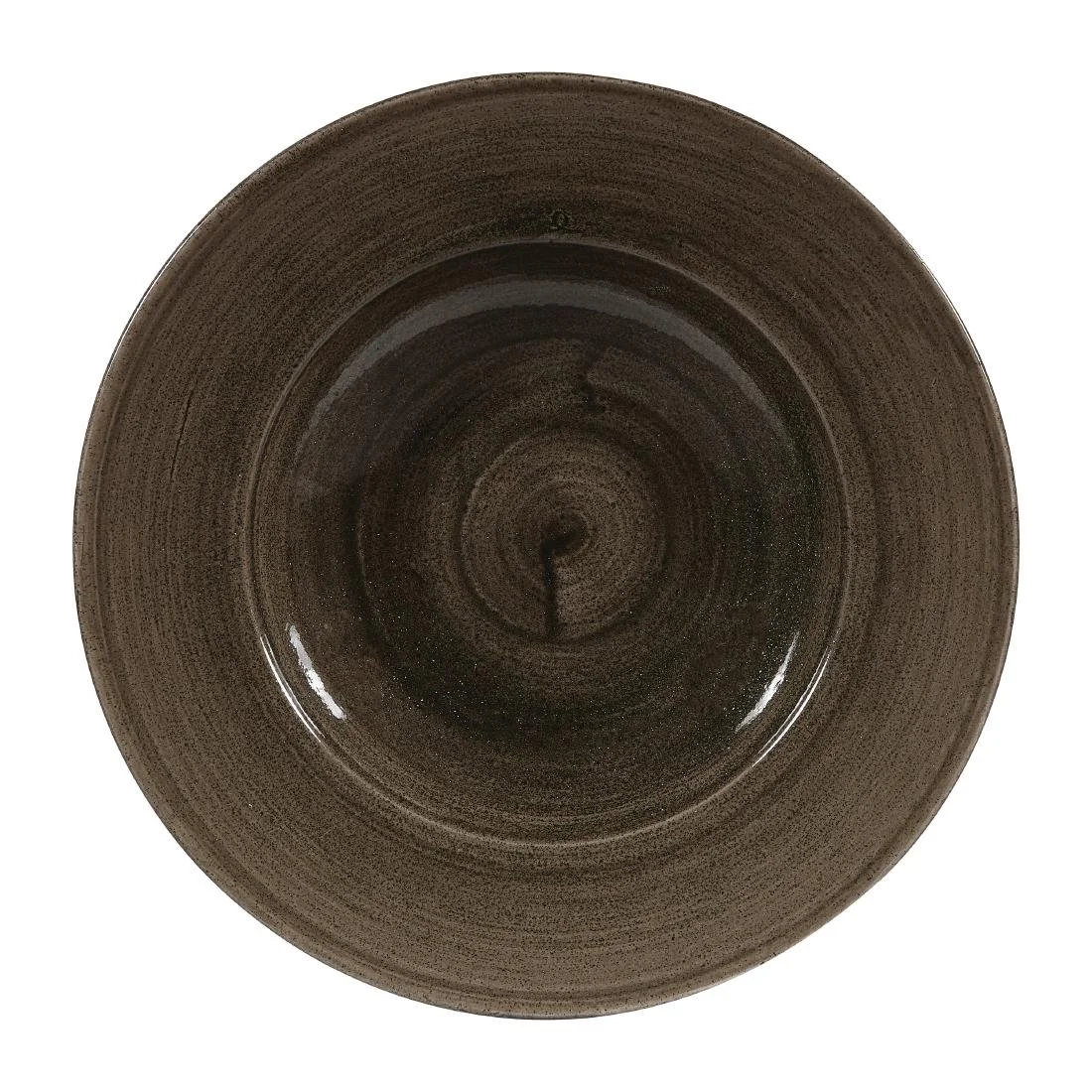 Churchill Stonecast Patina Profile Wide Rim Bowls Iron Black 280mm (12 Pack) - Image 1
