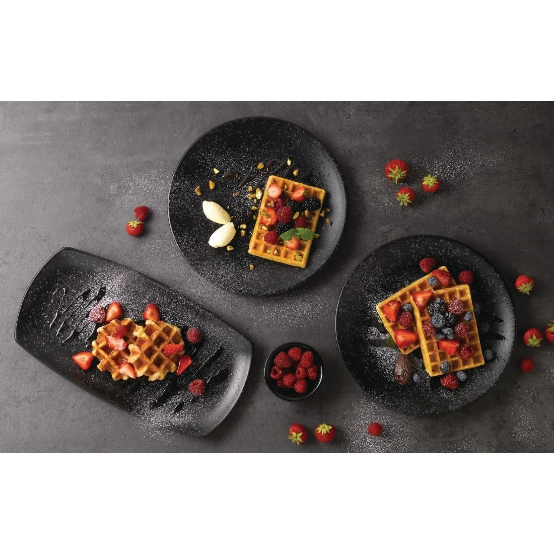 Churchill Menu Shades Caldera Ash Coupe Plates 270mm (6 Pack) - Image 4