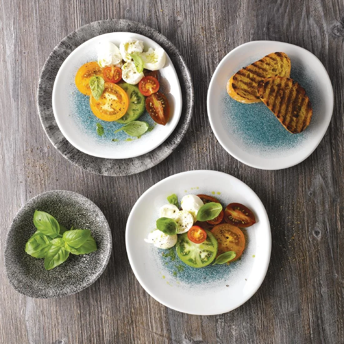 Churchill Raku Round Trace Plates Jade Green 210mm (12 Pack) - Image 2