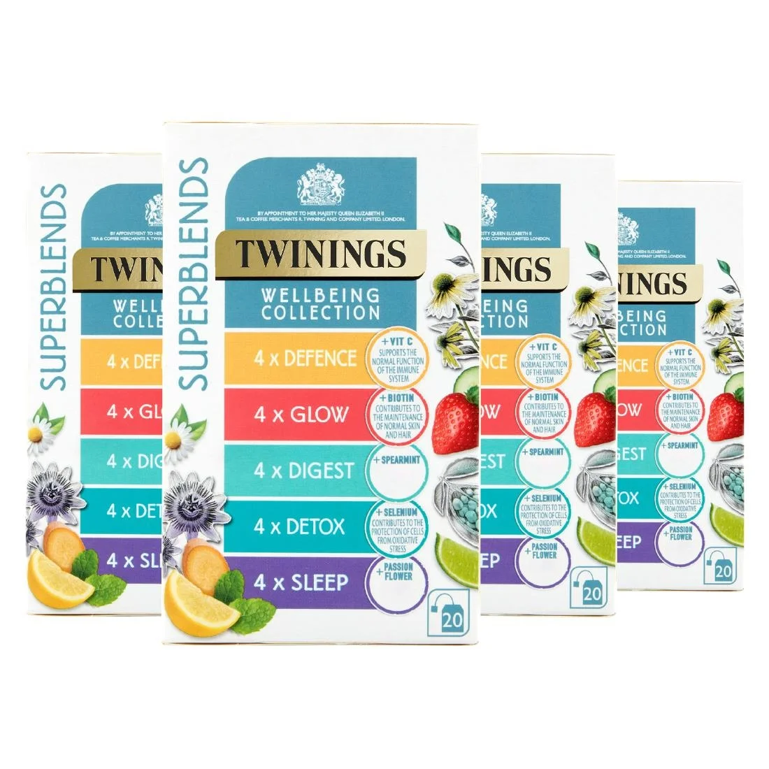 Twinings Superblends Wellbeing Collection Tea Bags (80 Pack) - Image 2