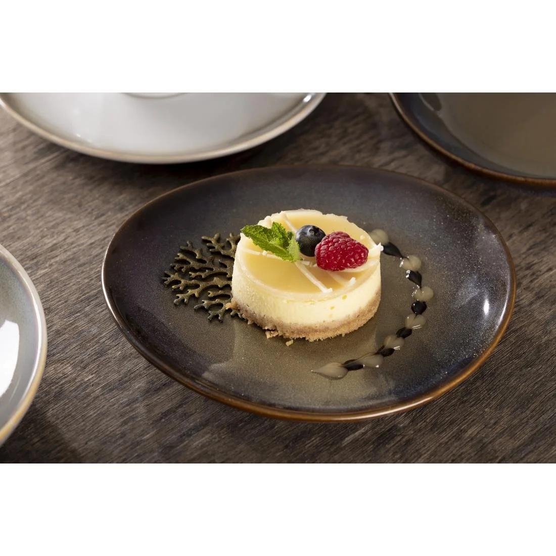 Olympia Birch Coupe Plates Aubergine 205mm (6 Pack) - Image 6