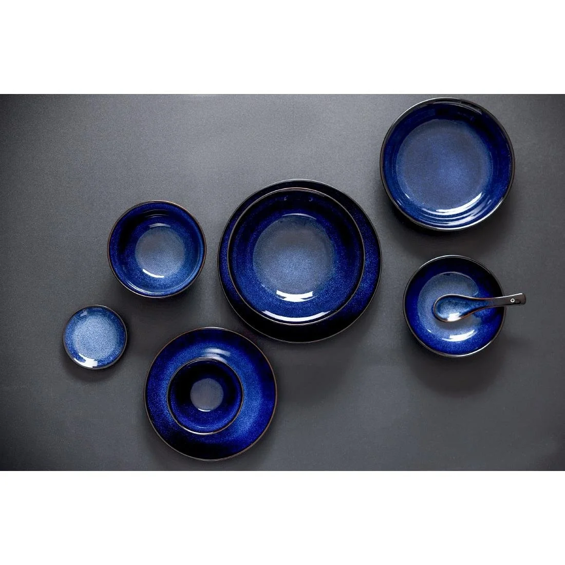 Olympia Luna Midnight Blue Coupe Bowls 160mm (6 Pack) - Image 2