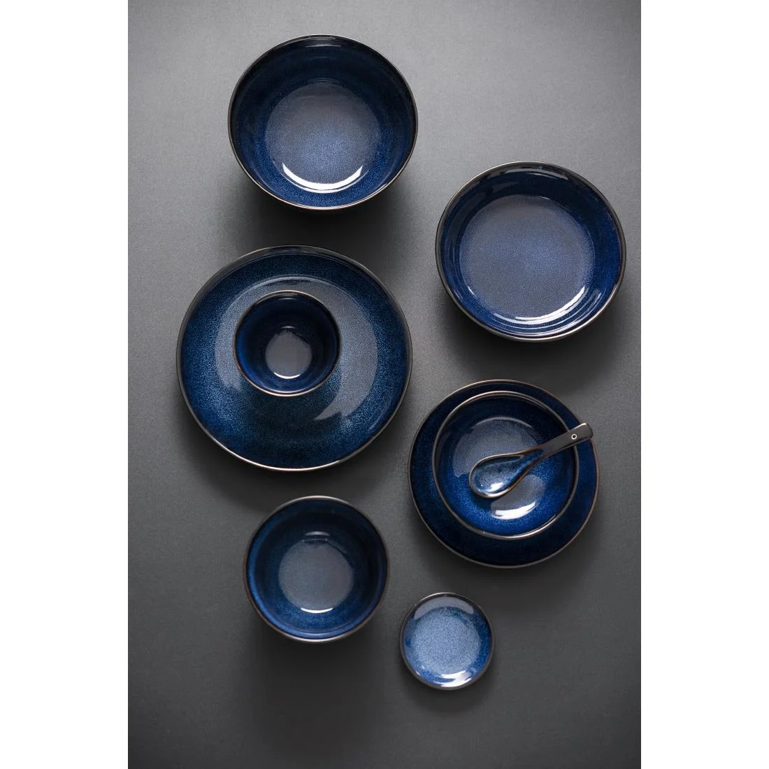 Olympia Luna Midnight Blue Coupe Bowls 160mm (6 Pack) - Image 3