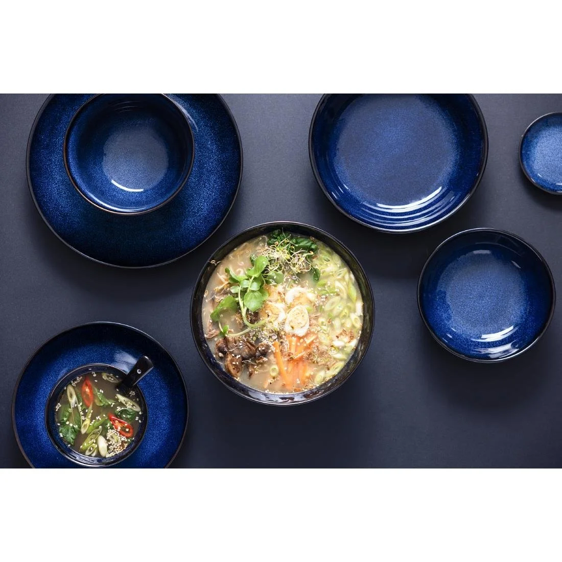Olympia Luna Midnight Blue Coupe Bowls 160mm (6 Pack) - Image 4