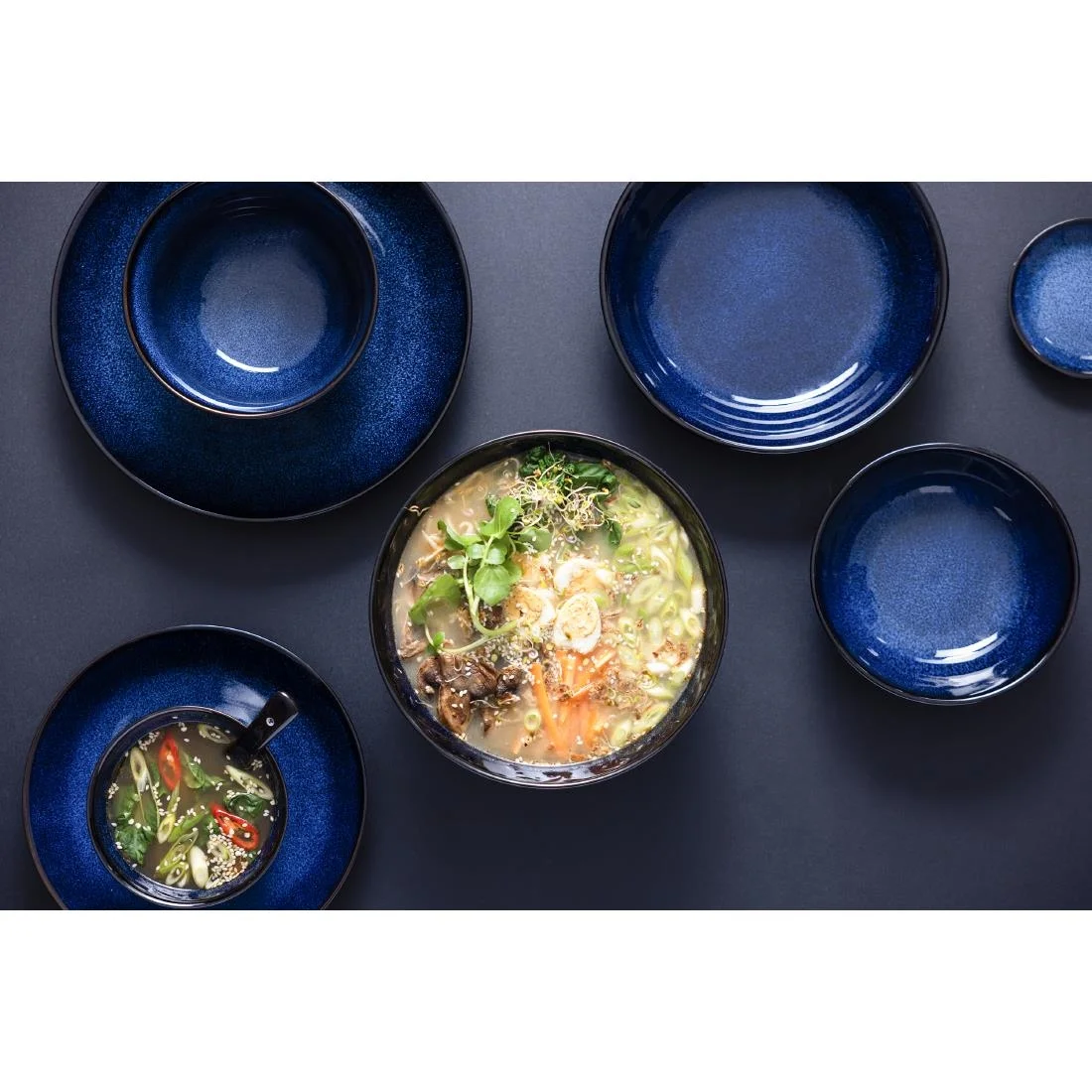 Olympia Luna Midnight Blue Coupe Bowls 160mm (6 Pack) - Image 4