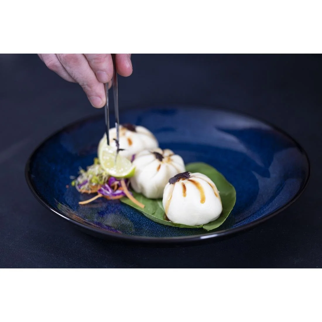 Olympia Luna Midnight Blue Coupe Plates 205mm (4 Pack) - Image 7