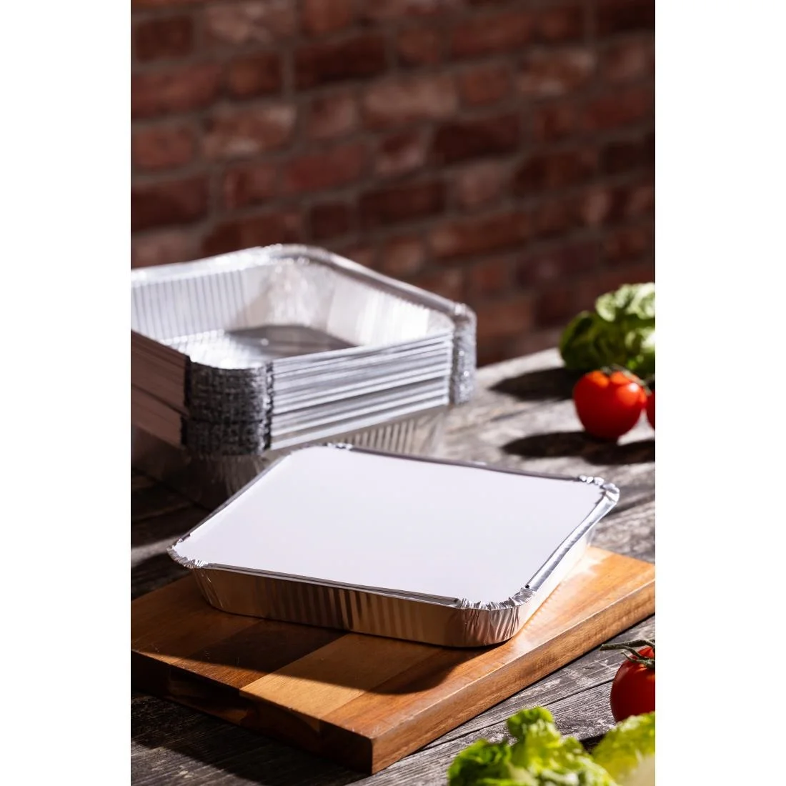 Fiesta Recyclable Shallow Foil Containers 1580ml (200 Pack) - Image 2