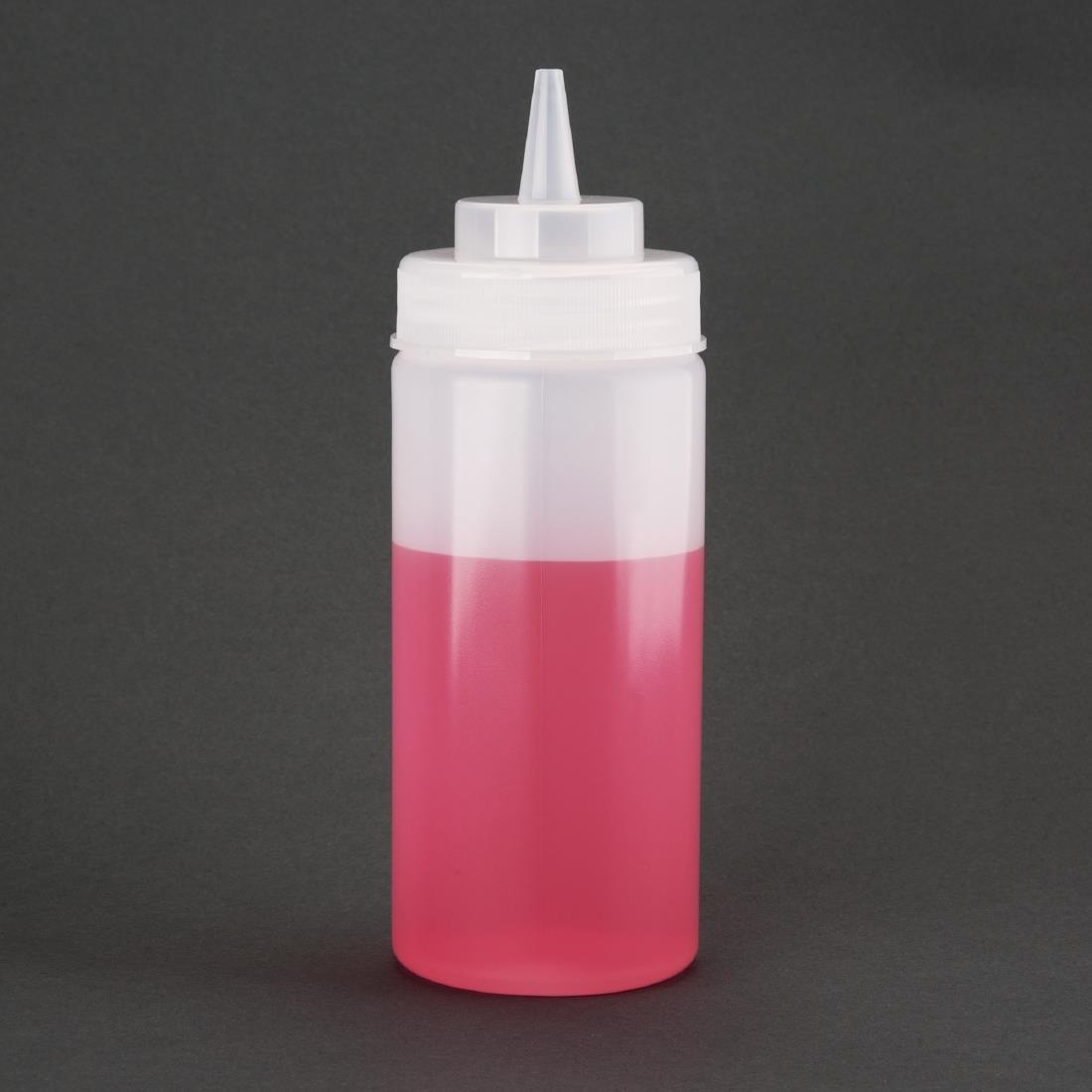 Vogue Clear Wide Neck Squeeze Sauce Bottle 16oz