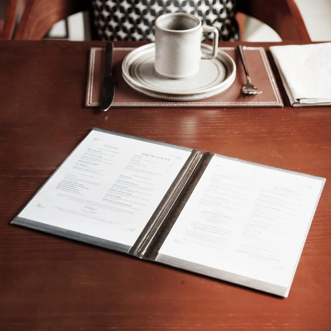 Olympia PVC Menu Cover A5 Black - Image 5