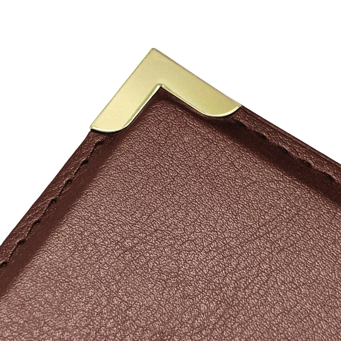 Olympia Faux Leather Menu Cover A4 Burgundy - Image 4