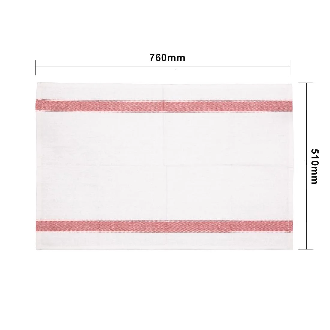 Vogue Heavy Tea Towel Red - Image 3