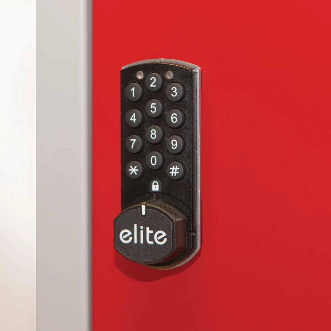 Elite Double Door Electronic Combination Locker Black