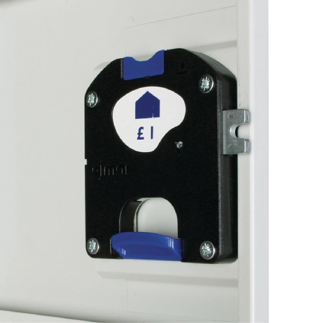 Elite Eight Door Coin Return Locker with Sloping Top Grey